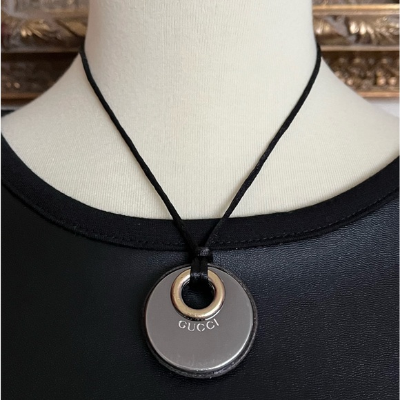 Authentic Gucci Logo Silver Charm (upcycled hardware from a Gucci handbag) - Picture 1 of 16